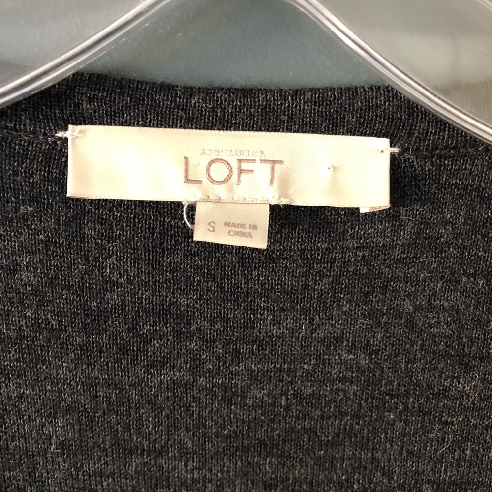 Loft Merino Wool Rhinestone Cardigan - Picture 5 of 6